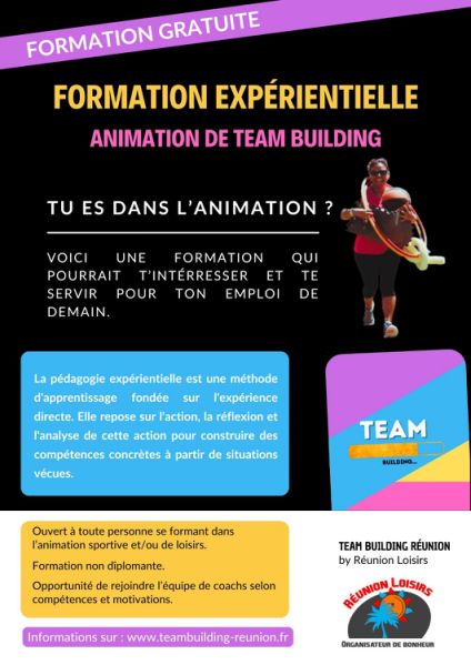 Plaquette de Promotion de la Formation en Animation de Team Building à la Réunion